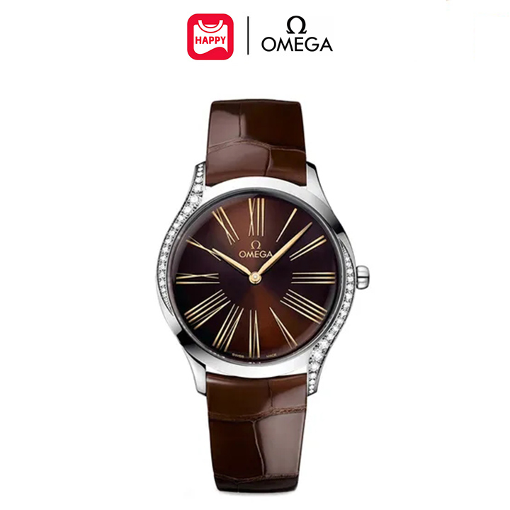 Đồng Hồ Nữ Omega De Ville Trésor 428.18.36.60.13.001 (42818366013001) Màu Nâu Bạc